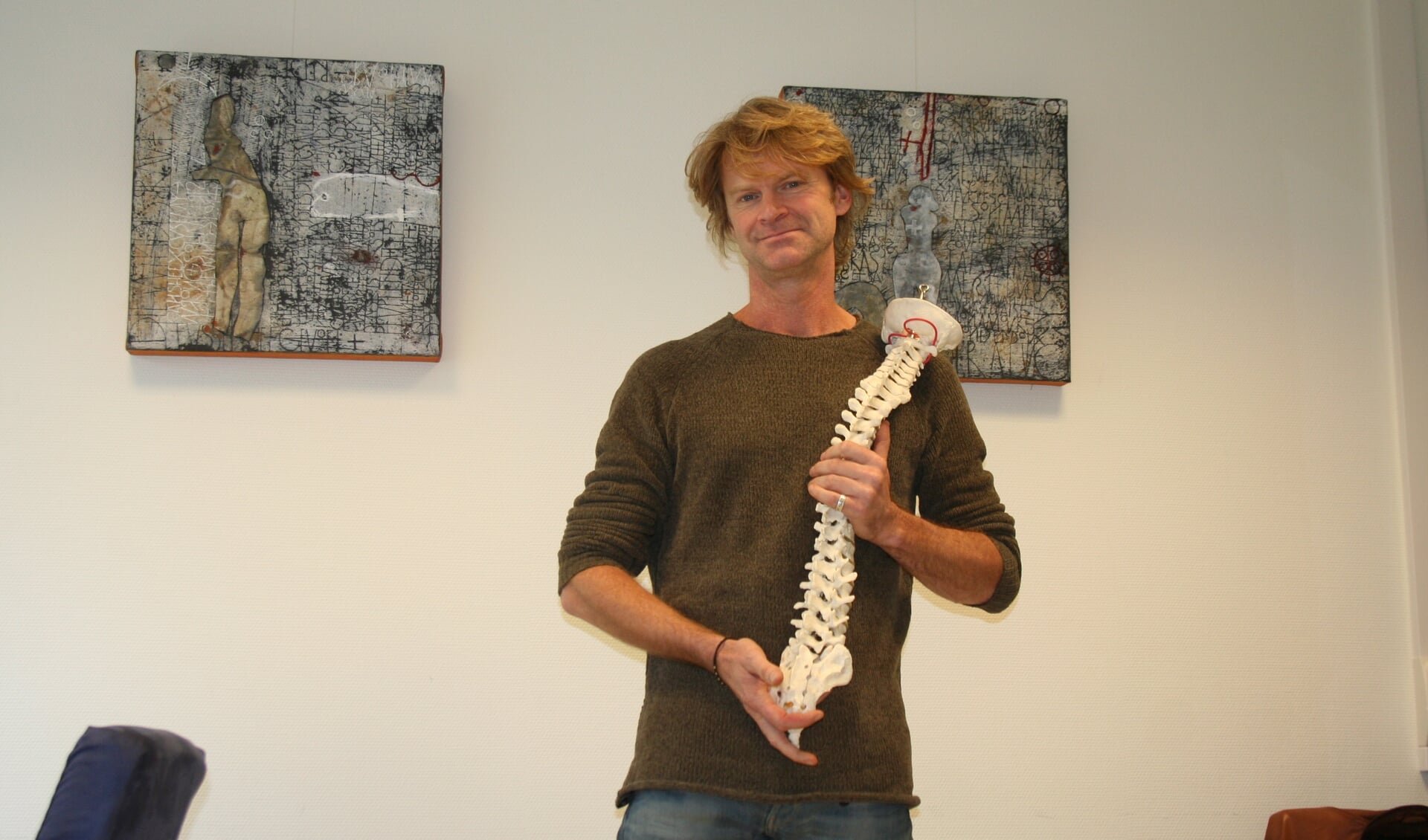 Peter Rekveldt in de praktijk van Osteopathie-Delft, gevestigd aan de Beukenlaan 4h in Delft. 