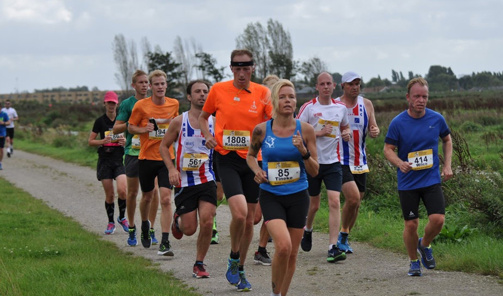 Lopers in actie tijdens één van de vorige editie van de Halve Marathon van Oostland. (foto: Jan Leen Bos)