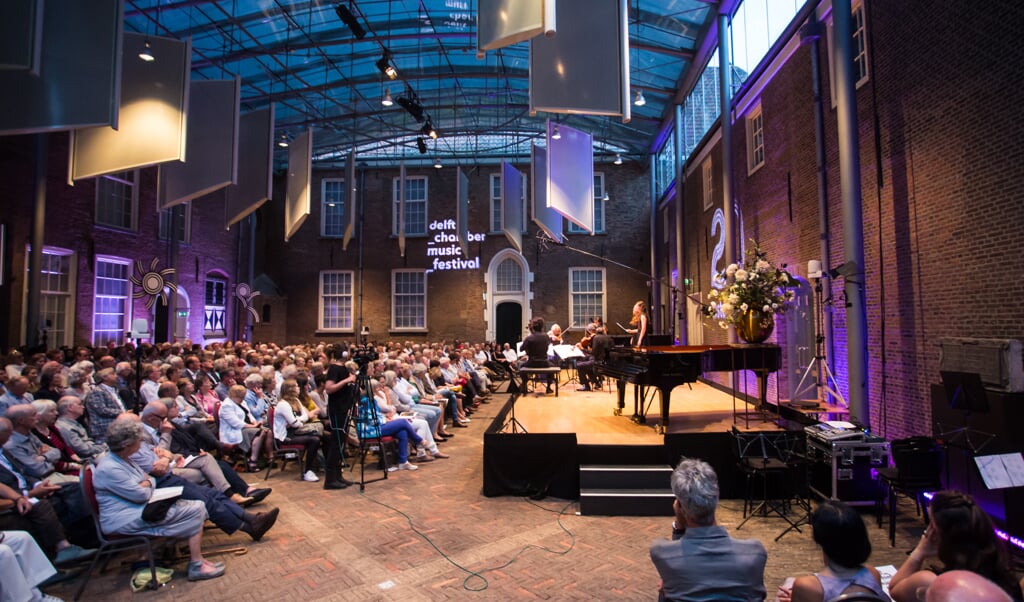 De meeste concerten zijn in de Van der Mandelezaal in Museum Prinsenhof Delft. (foto: Ronald Knapp)