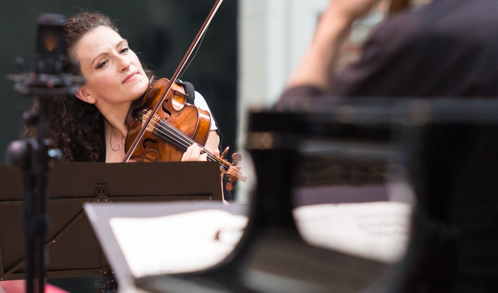 Liza Ferschtman is artistiek leider van het Delft Chamber Music Festival, maar doet als violist ook mee aan meerdere concerten. (foto: Ronald Knapp)