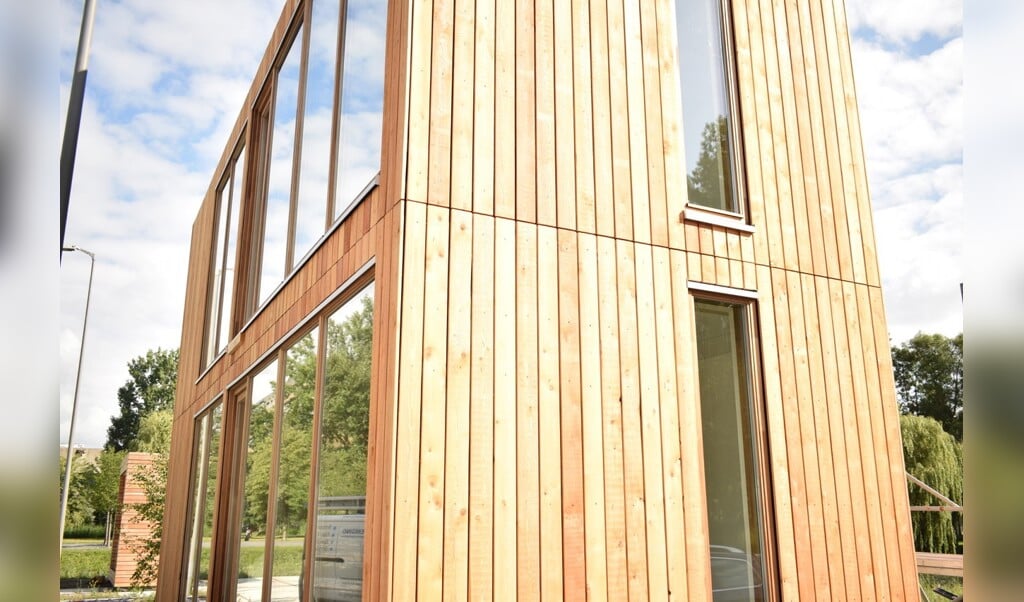 De studentenwoningen in The Green Village zijn zelfstandige houten studio’s van 30 m2. 
