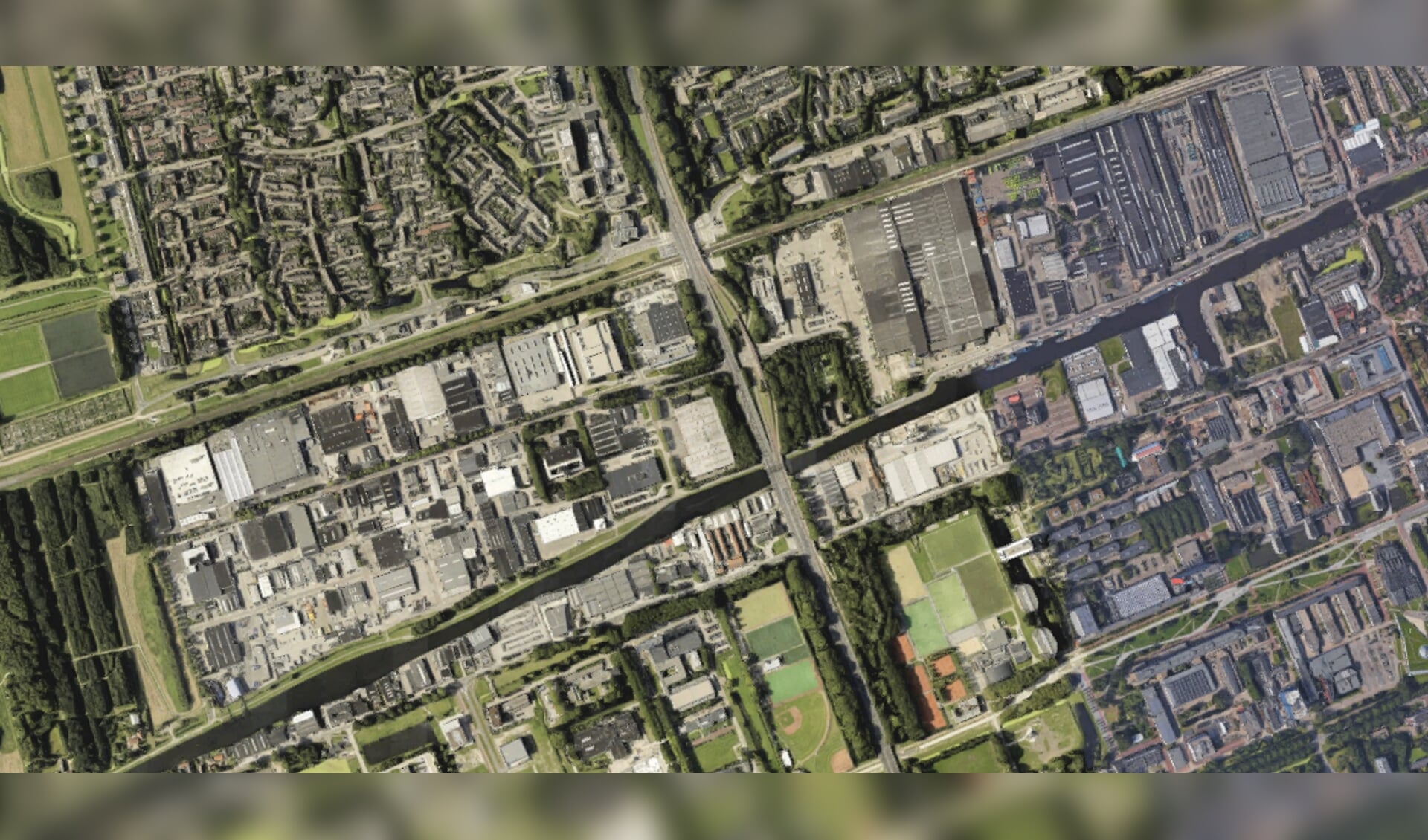 Schieoevers is het grootste bedrijventerrein van Delft. (Foto: Google Maps)