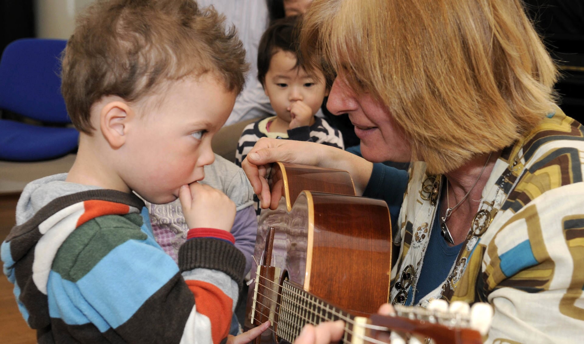 Muzieklessen voor alle leeftijden.  (foto: Liesbeth Bergen)