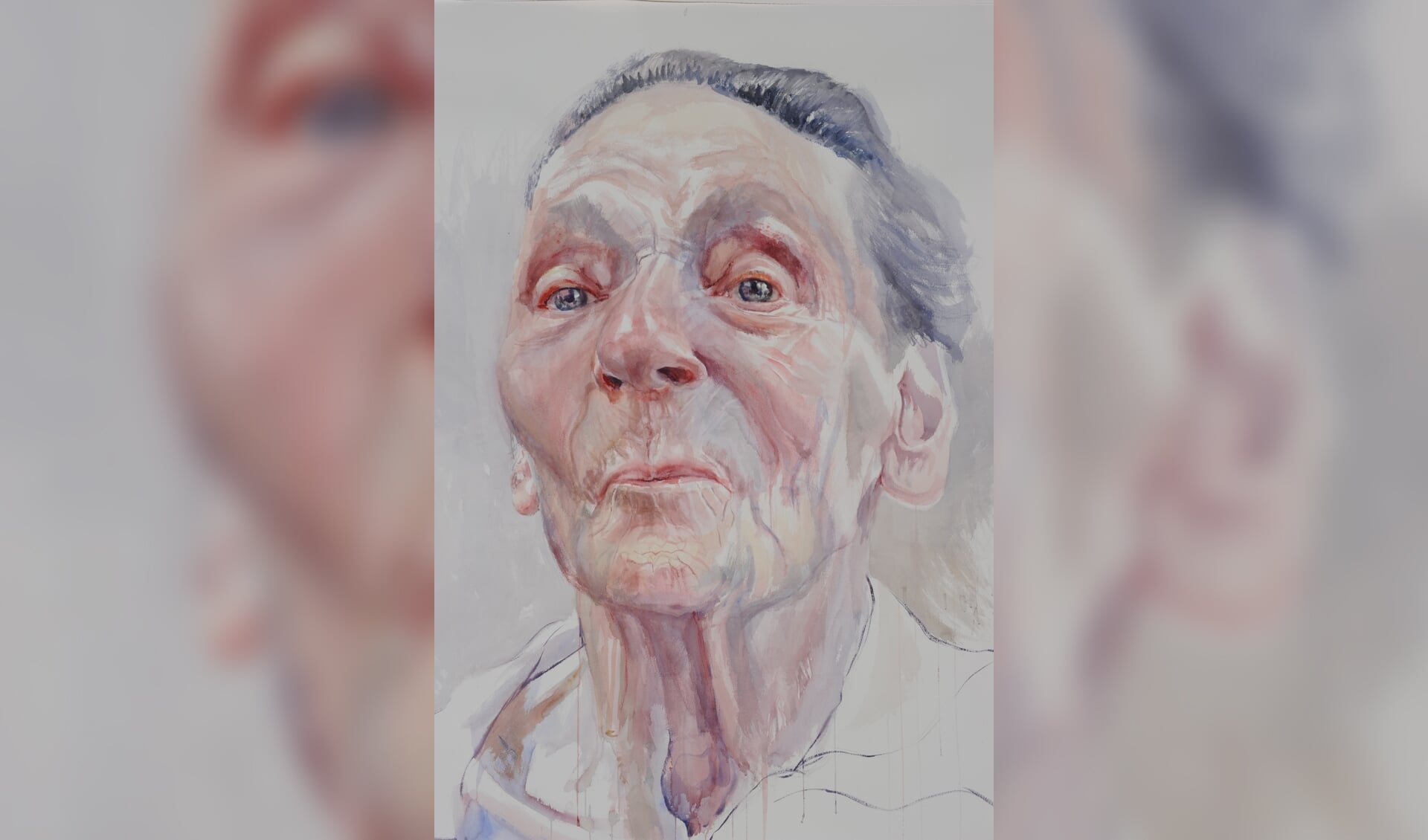 Herman van Hoogdalem schilderde portretten van mensen met dementie.