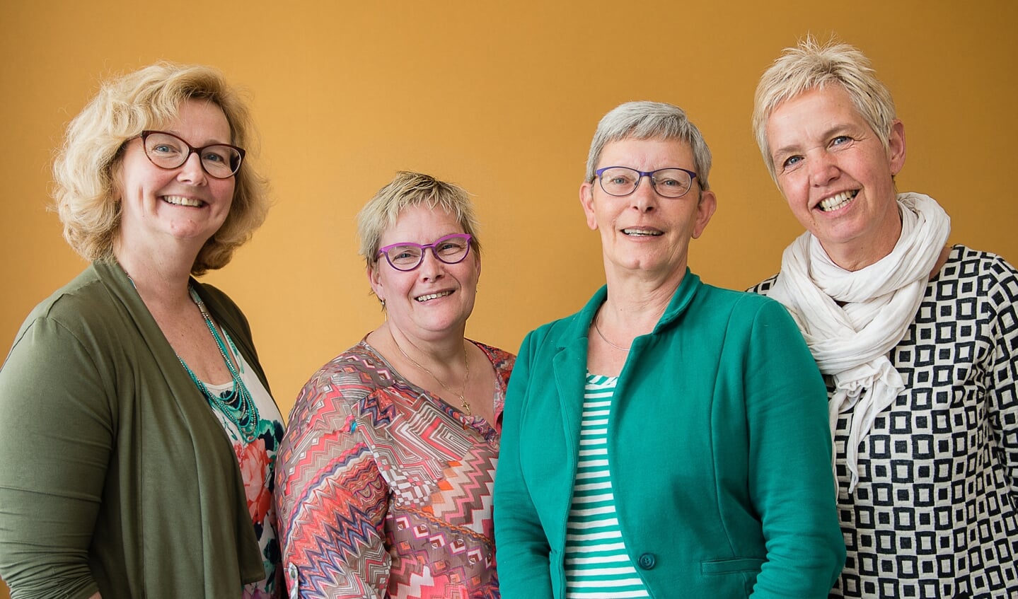 De coördinatoren van Hospice Delft: Petra, Gabriëlla, Margreet en Conny