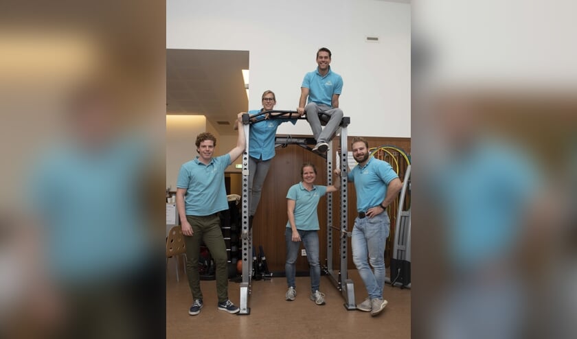 Het SENSUS-team Fys'Optima Delft: Ferry, Rutger, Eric, Donna en Marguerite