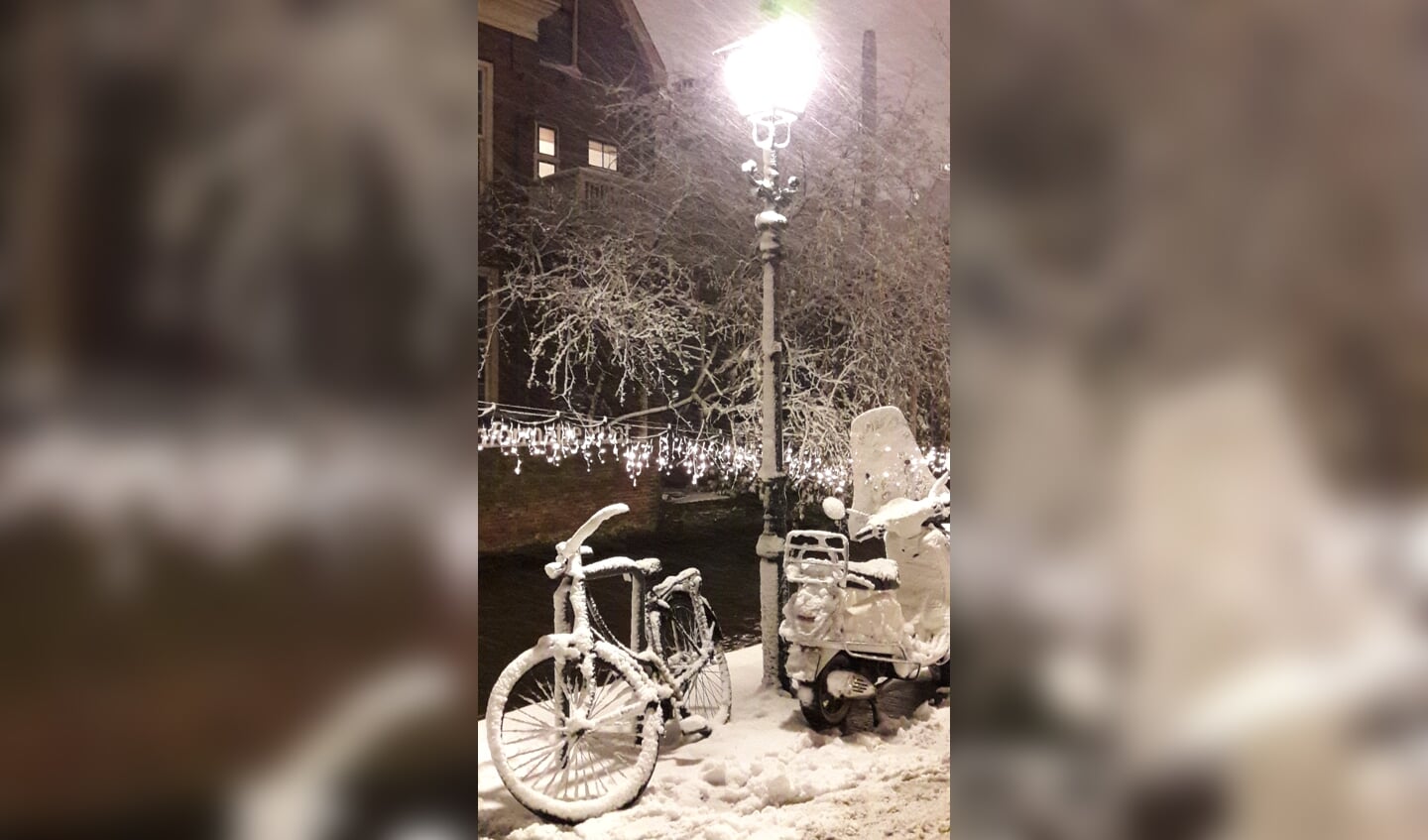 Hoe anders ziet Delft eruit als er een sneeuwlaagje overheen valt? Dit was eind 2017...