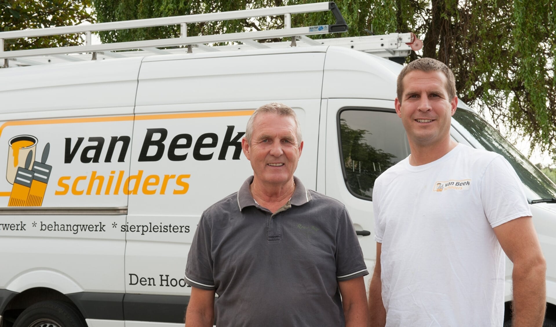 Van Beek Schilders, vader Piet en zoon Thijs.