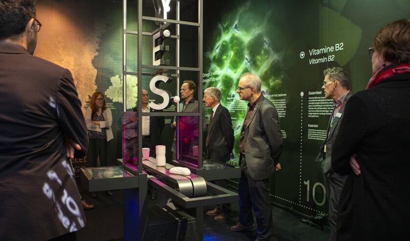 Hoogleraren van Legatus Delft waren onder de indruk van de expositie bij DSM (Foto: Esther de Cuijper)