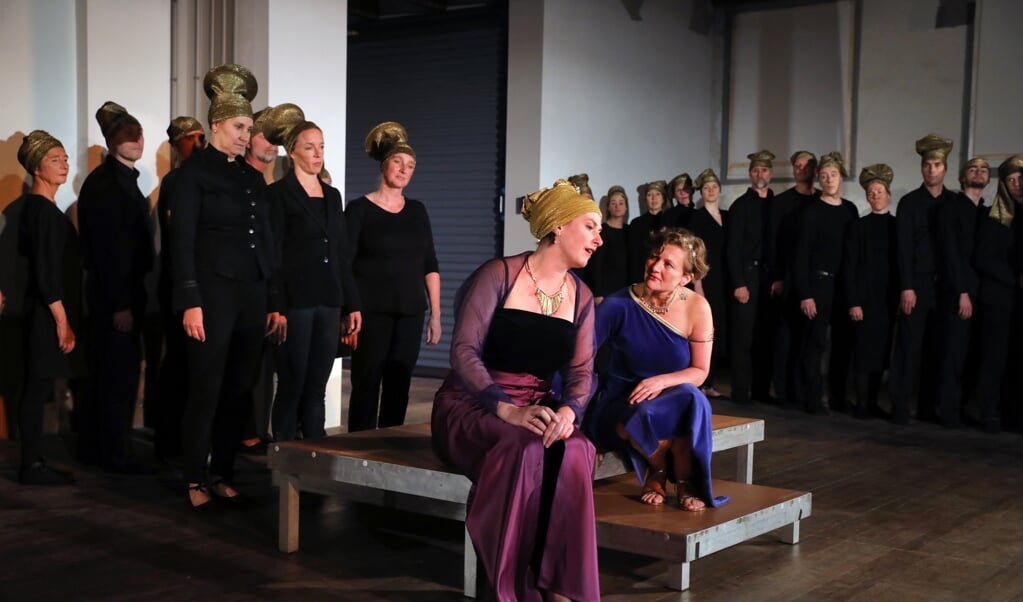 Repetitie doorloop van 'Dido en Aeneas', een opera van Henry Purcell