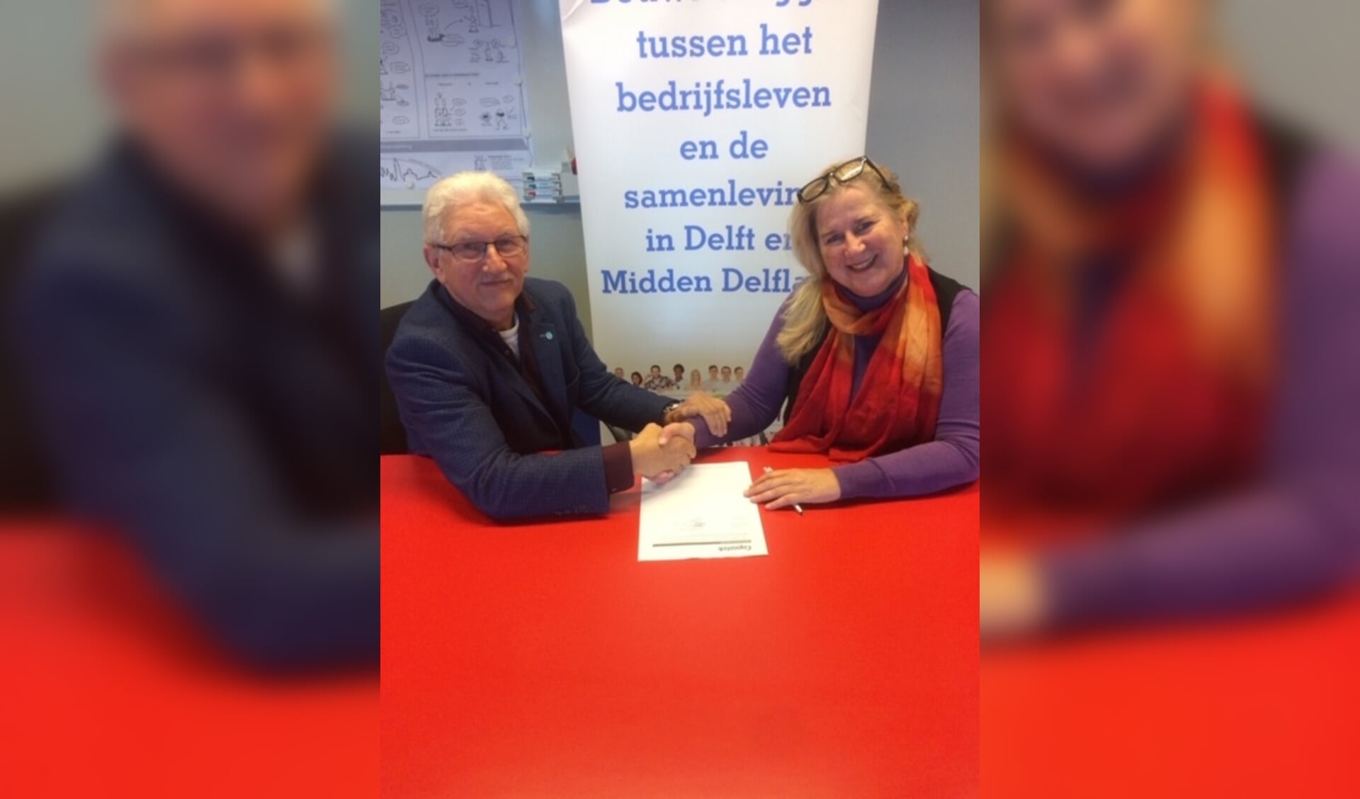 Wilma Broeseliske van de Delftse Uitdaging met Jan Groot van Copiatek