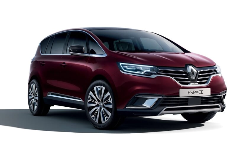 De voorkant van de Top-versie Renault Espace waar diverse wijzigingen in aangebracht zijn.