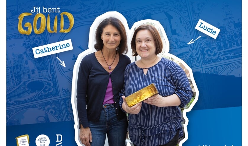 Catherine eert landgenote Lucie met een gouden klinker