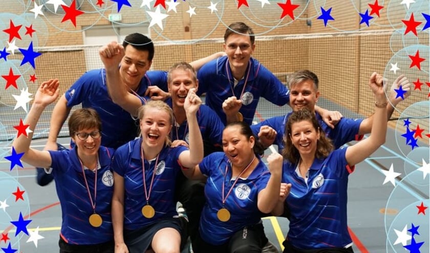 De trotse kampioenen van BC Delft team 6!
