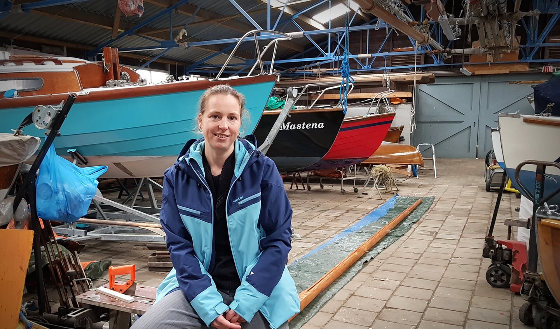 Renate Overhage, enthousiaste voorzitter van de Delftse Watersport Vereniging