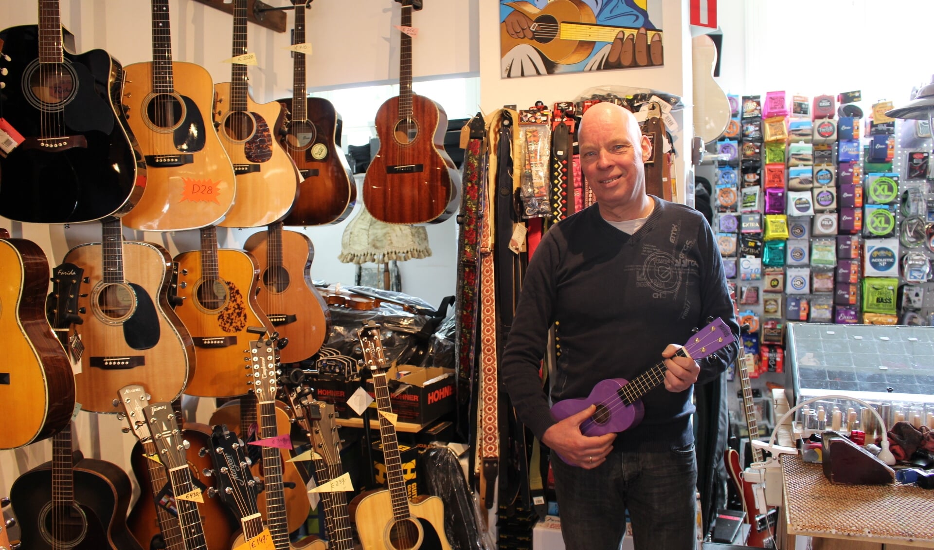 Roy Mosterdijk wil alleen goede instrumenten verkopen. 