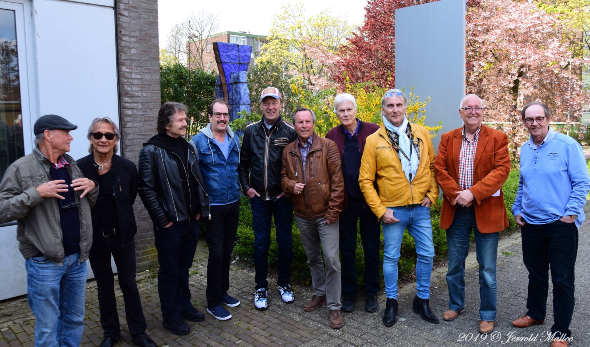 De mannen van Tee Set, After Tea samen met Martin Reitsma, Joop van Straaten en Henk Mol