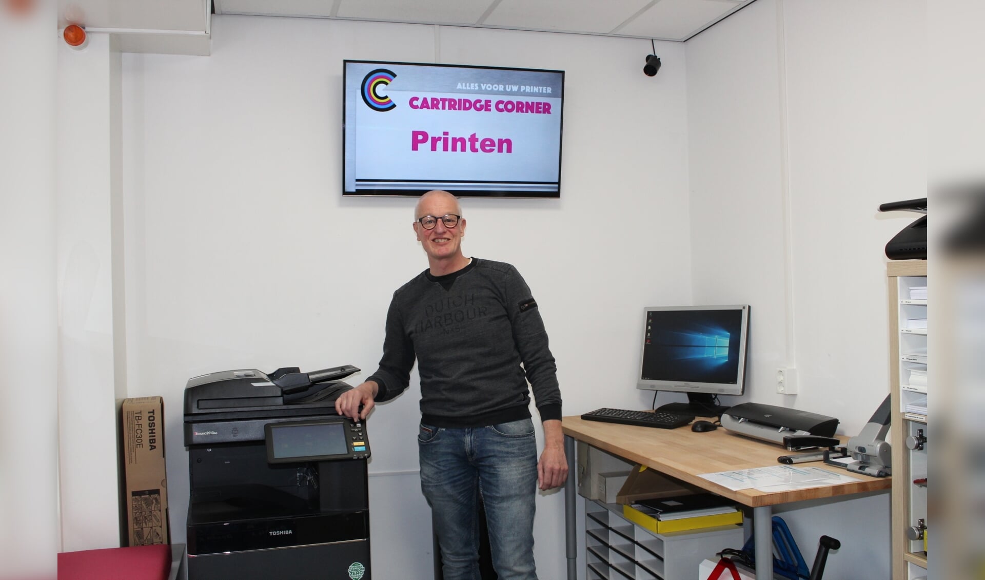 Bij Cartridge Corner kun je nu ook printen, scannen en kopiëren. (Foto: EvE)