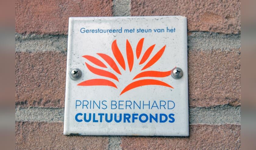 Restauraties worden ook mede gefinancierd met bijdragen uit hetPrins Bernhard Cultuurfonds.