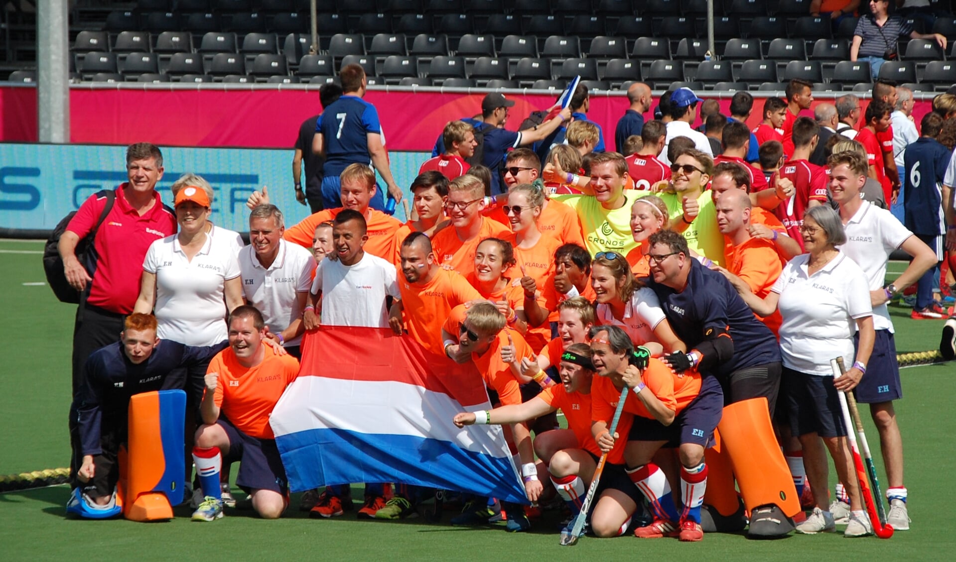 Goud en brons voor het Nederlandse G-hockeyteam tijdens het EK