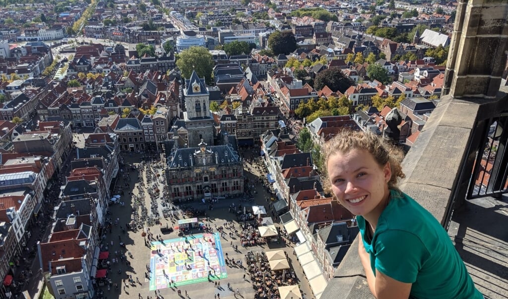 Leora voelt zich inmiddels zeer thuis in Delft