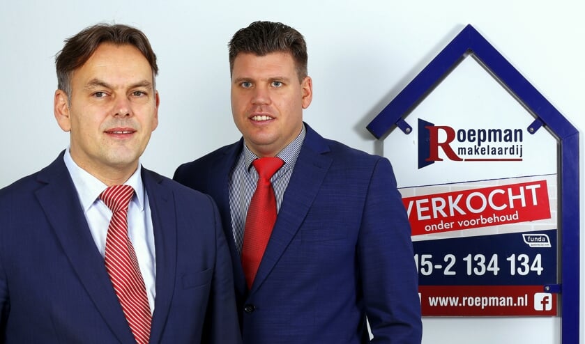 <p>Ronald Roepman en Martijn Sinnema van Roepman Makelaardij.</p>
