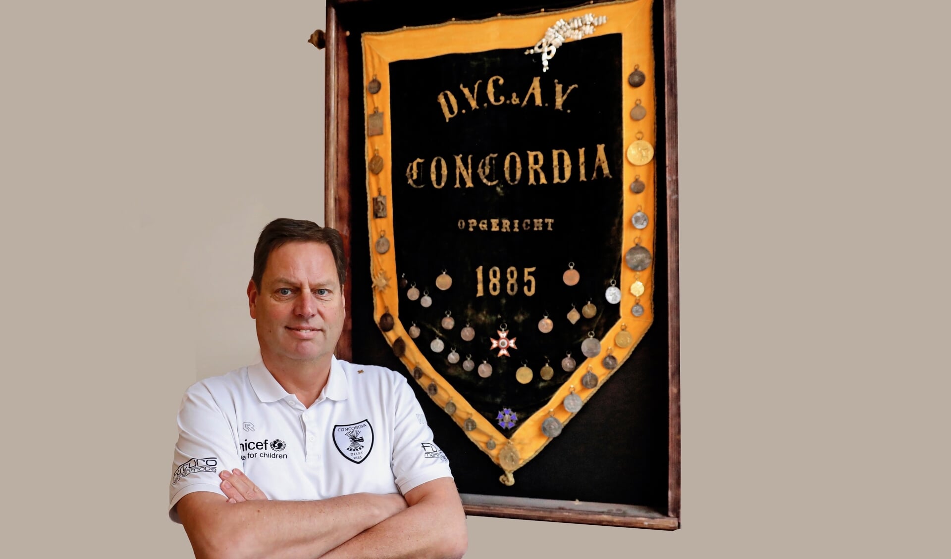 Sierk Coolsma is de nieuwe voorzitter van voetbalvereniging Concordia (Foto: Koos Bommelé)