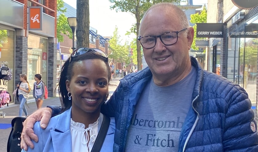 Rick van der Leeden met zijn schoondochter Pamela