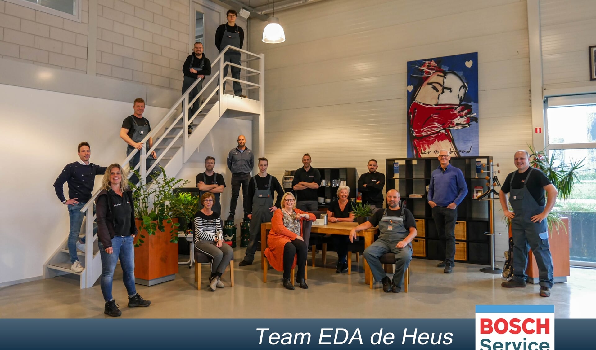 Team EDA de Heus, in omvang uitgebreid.