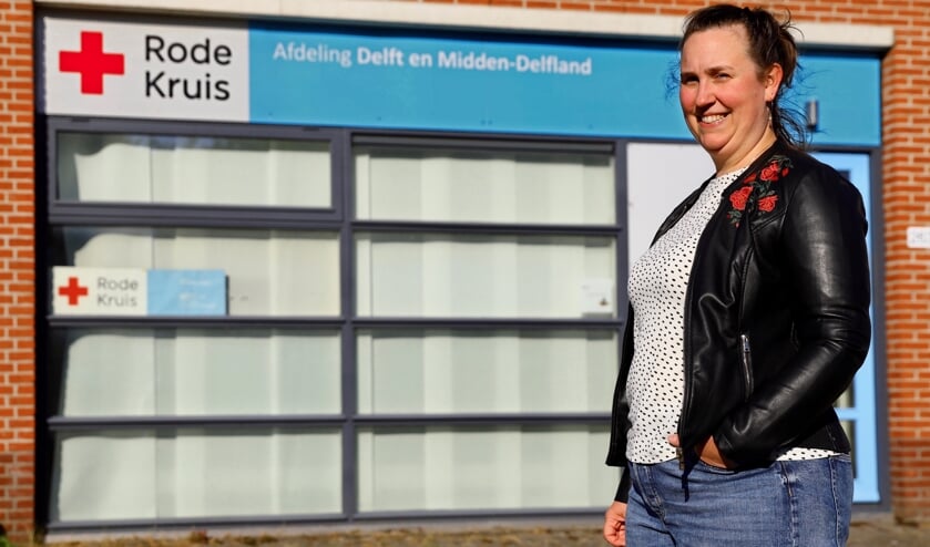 Marieke is vrijwilliger bij het Rode Kruis (Foto: Koos Bommelé)