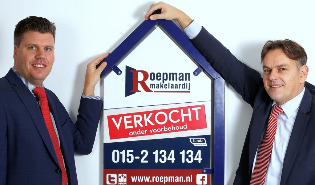 Martijn Sinnema en Ronald Roepman van Roepman Makelaardij.
