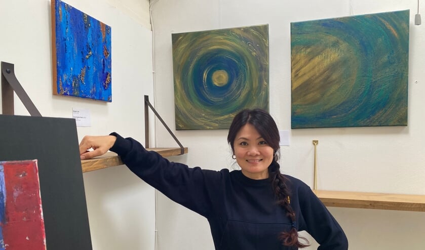 Megan Lee in haar atelier