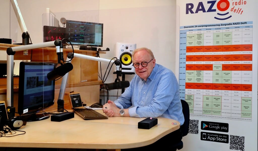 Herbert Tieleman in de studio van RAZO (Foto: Koos Bommelé)