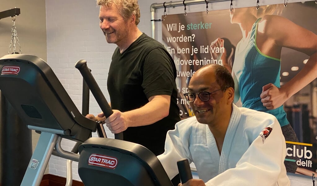 Michiel Wiegman, eigenaar van The Fitnessclub Delft, en Michel Brakel, hoofddocent Judo 