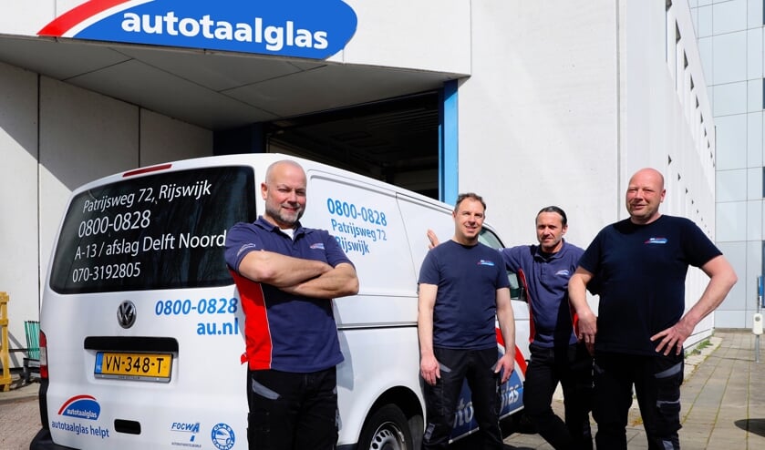 Het team van Autotaalglas Rijswijk. (Foto: Koos Bommelé)