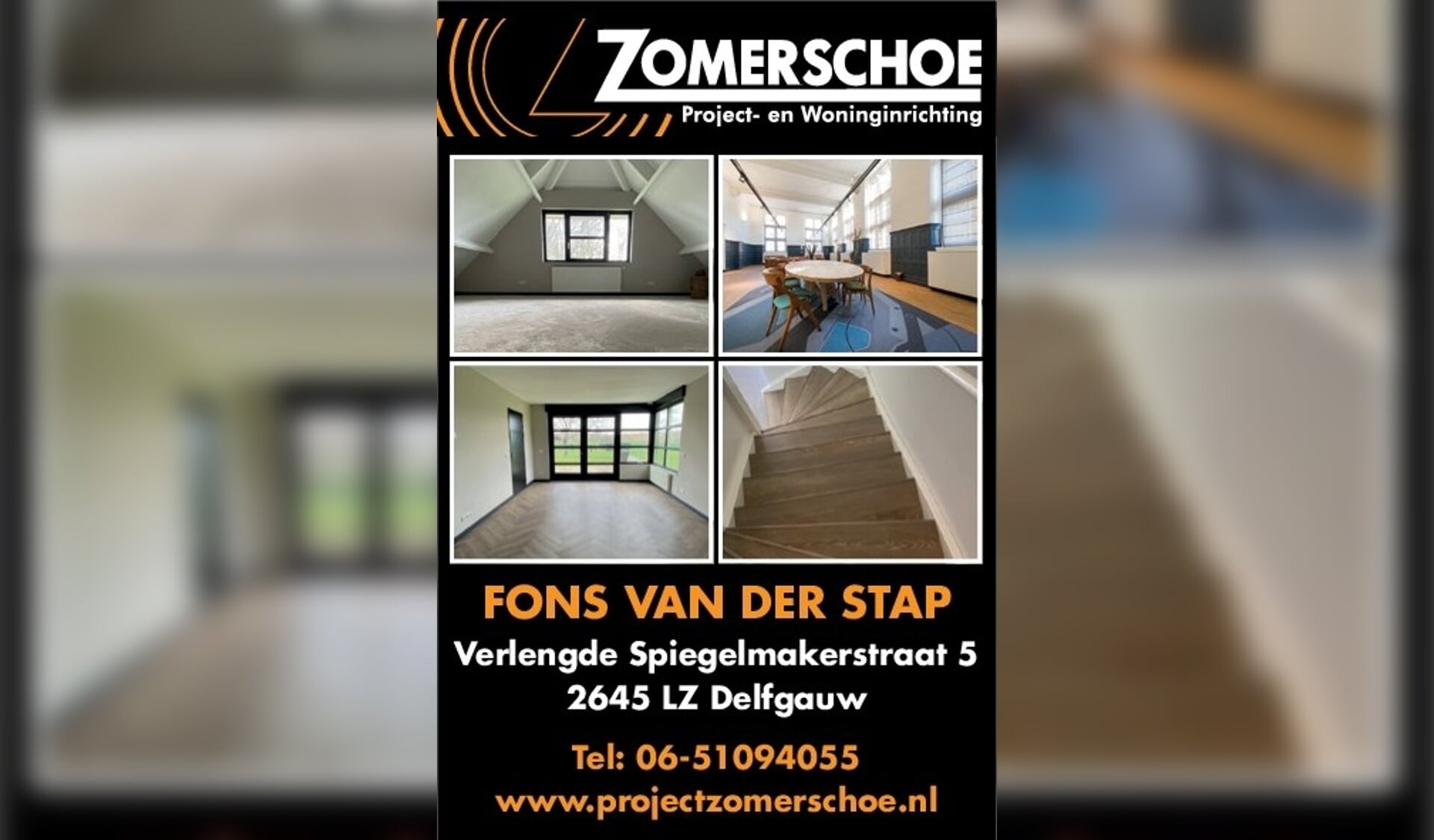 Voor elke vloer- en raambekleding kunt u terecht bij Fons van der Stap van Zomerschoe project- en woninginrichting in Delfgauw 
