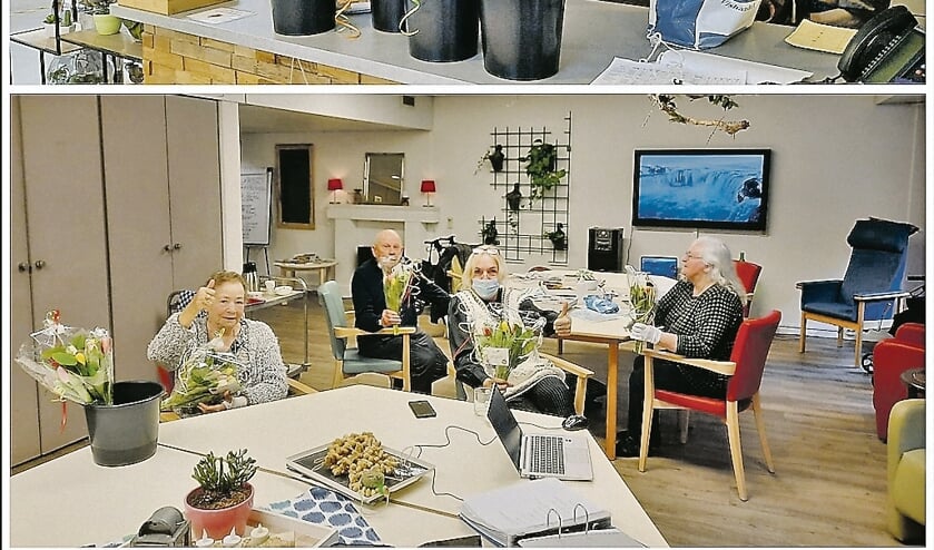 Cliënten en personeel van Pieter van Foreest ontvingen mooie tulpen van Vegro