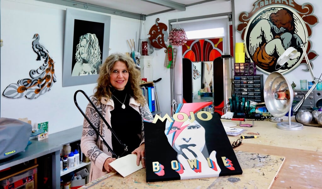 Fabiana Nobbe in haar atelier (Foto: Koos Bommelé)