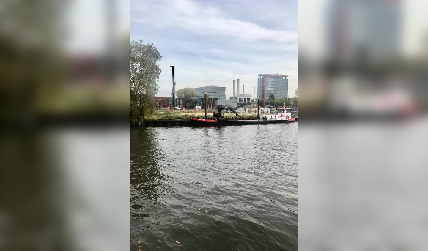 Bouwterrein van woonwijk Nieuwe Haven.