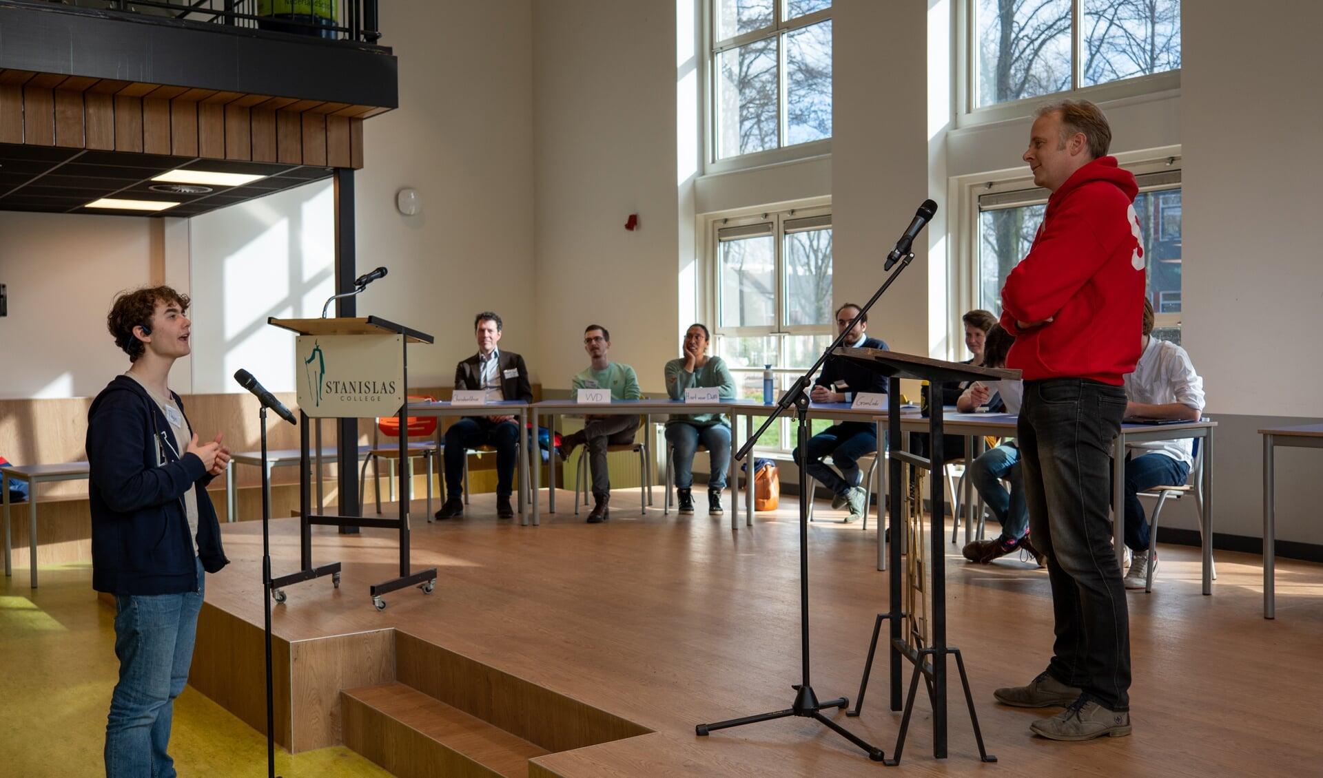 Debat op het Stanislas College (Foto: Stefan Dijkstra)