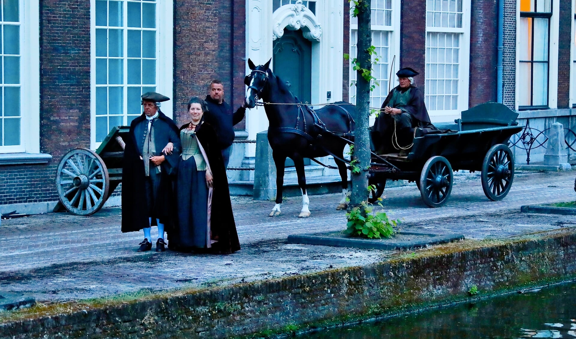 Filmopnames 'A Beautiful Imperfection' op de Oude Delft (Foto: Koos Bommelé)