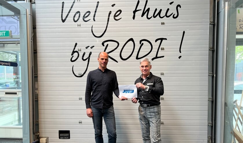 Olaf van der Velden van Omroep Delft en Leo Rontberg van RODI Media zh  