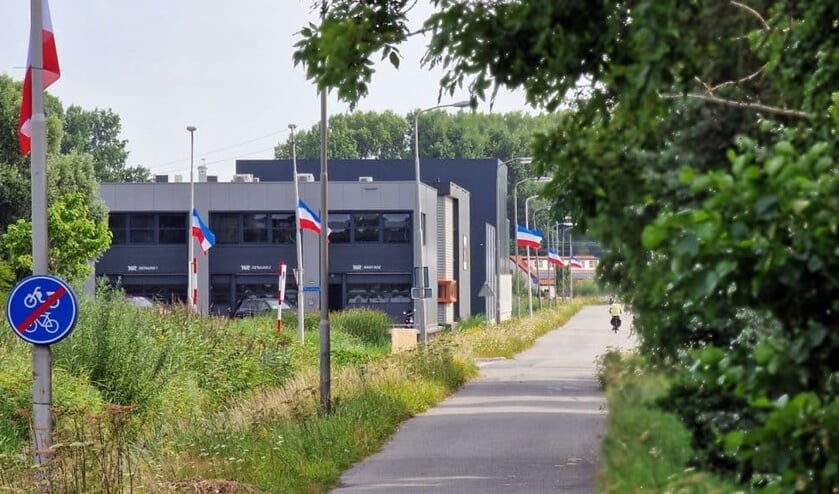 Protestvlaggen om de boeren te steunen