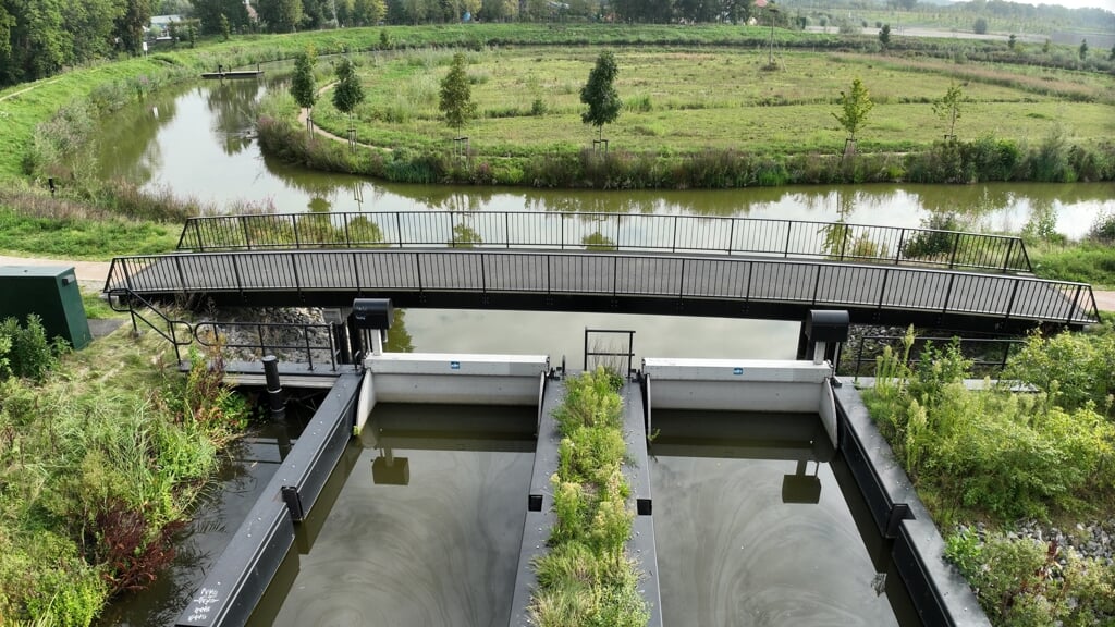 Afgelopen week testte Delfland de functie van het Molenvlietpark als waterberging. De test is goed verlopen. (Foto: Hoogheemraadschap Delfland)