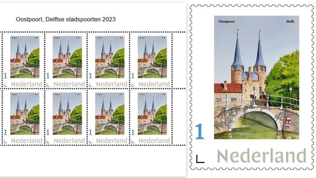 Postzegels van de Oostpoort