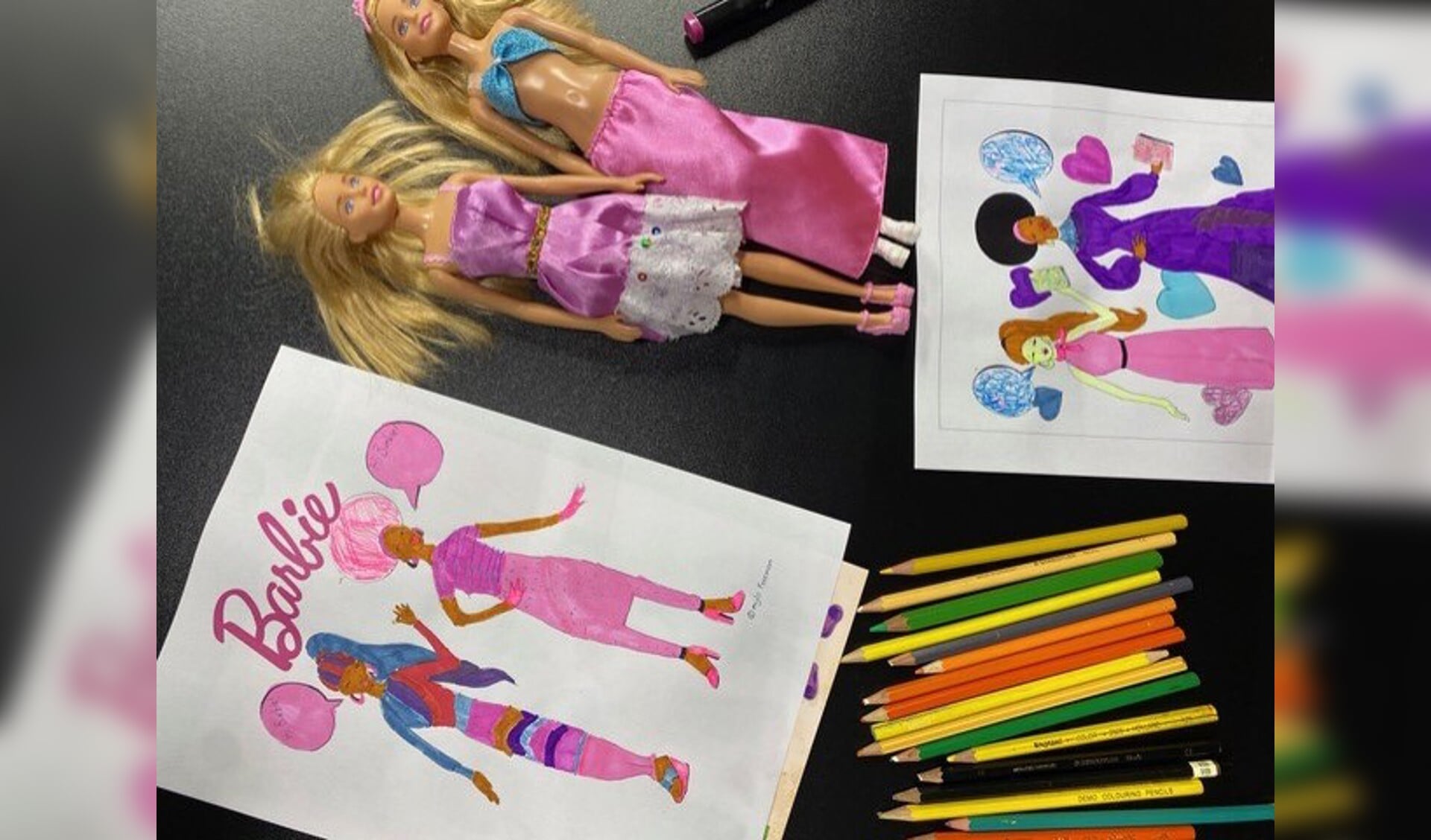 Teken zelf een outfit voor jouw Barbie!