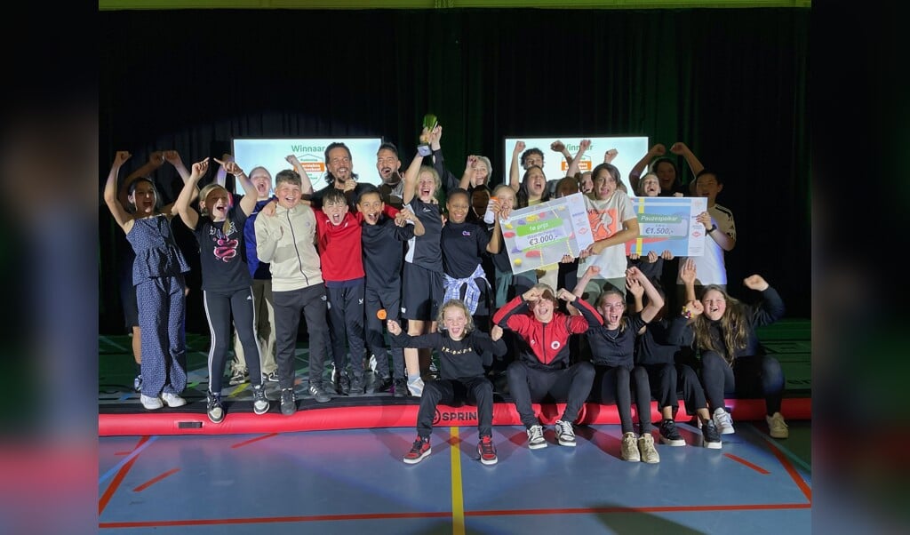  Een deskundige jury verkoos CBS De Waterhof uit Delft tot Sportiefste Basisschool van Nederland. (Foto: KVLO) 
