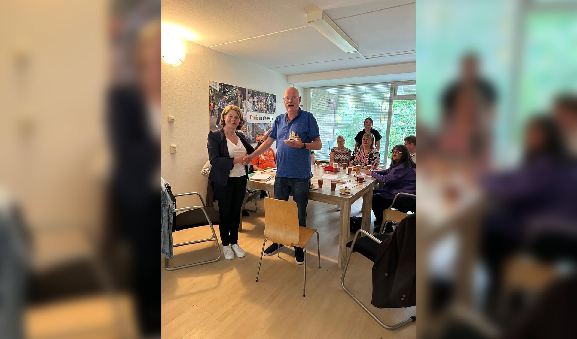 Afgelopen dinsdag bezocht burgemeester Marja van Bijsterveldt de Buurtpreventiegroep Fleddures.  