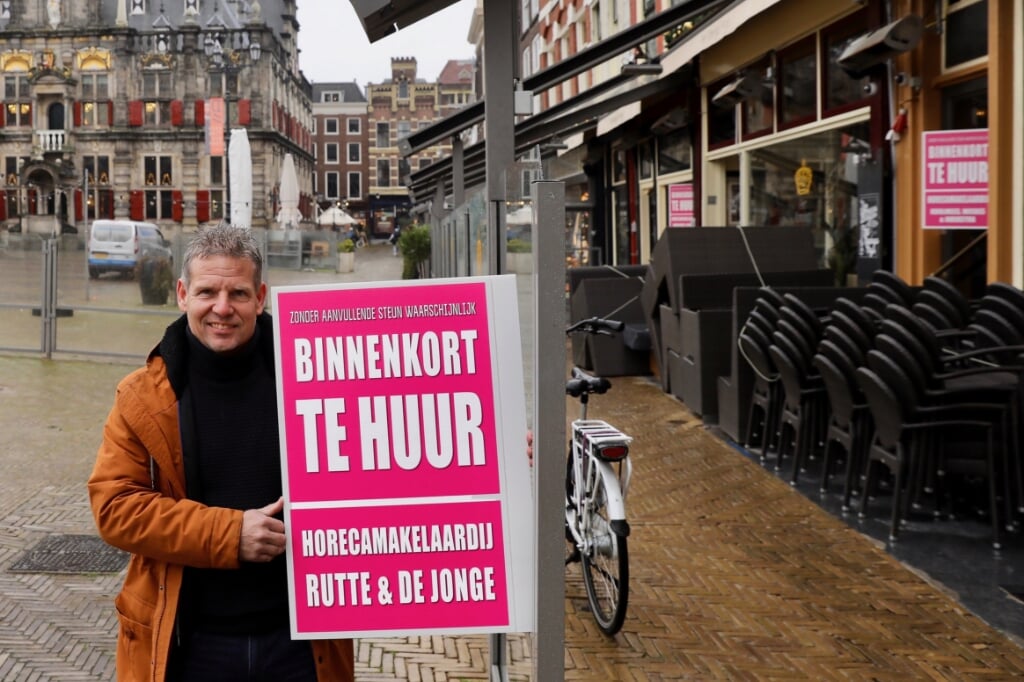 Erwin Stoelinga is initiatiefnemer van de ludieke actie in Delft (Foto: Koos Bommelé)