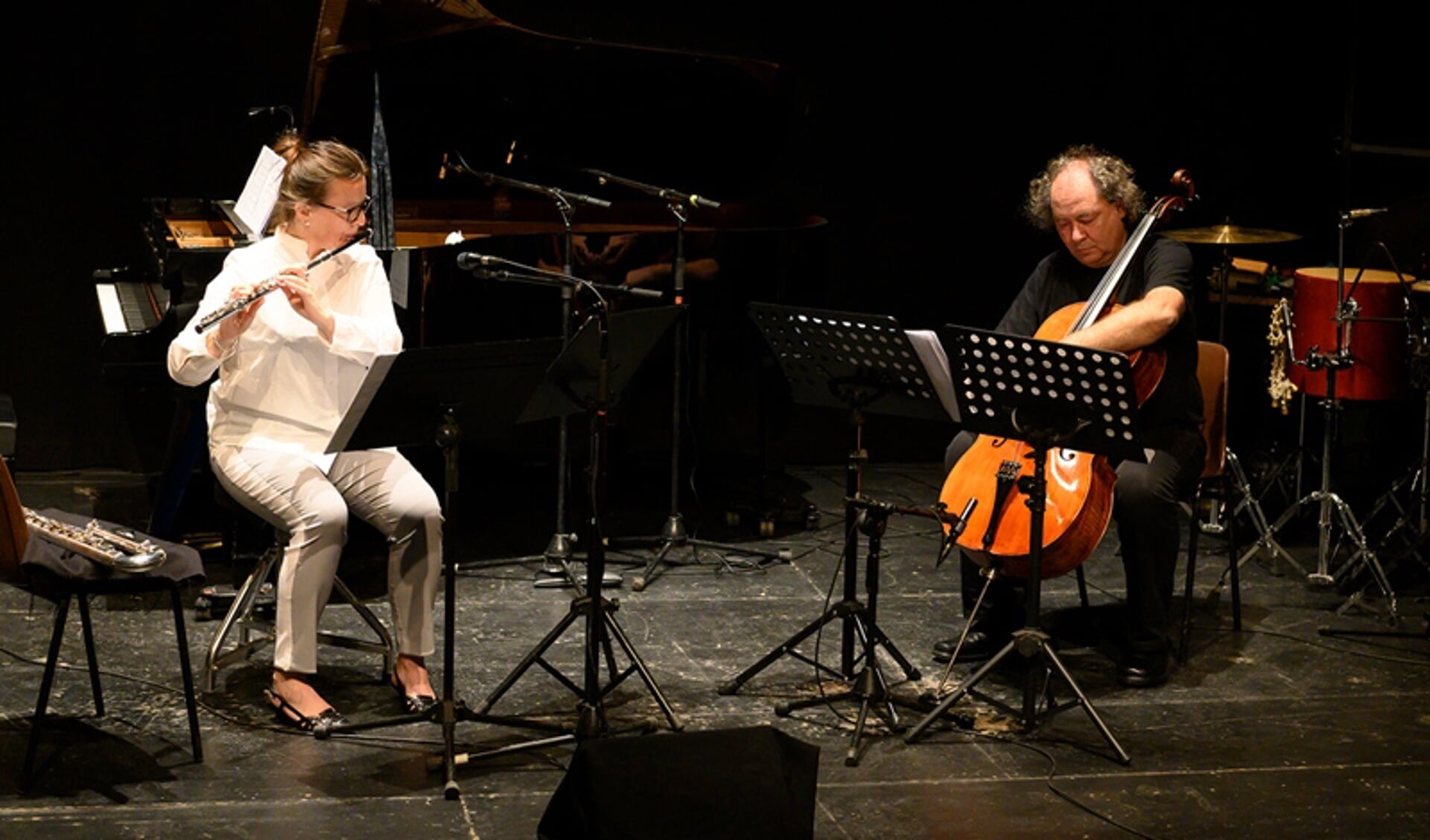 Das Duo Reflexion K mit Beatrix Wagner und Gerald Eckert bei einem Konzert im vergangenen Jahr. 